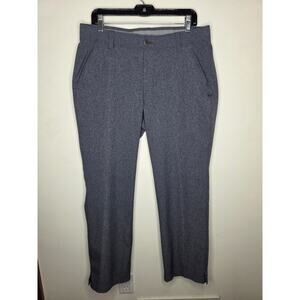 Under Armour golf grey flat front athletic pants - 36x30 - athleisure